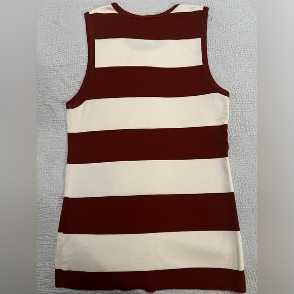 J. Crew Rust and Ivory Sleeveless Top - M - Picture 3 of 3